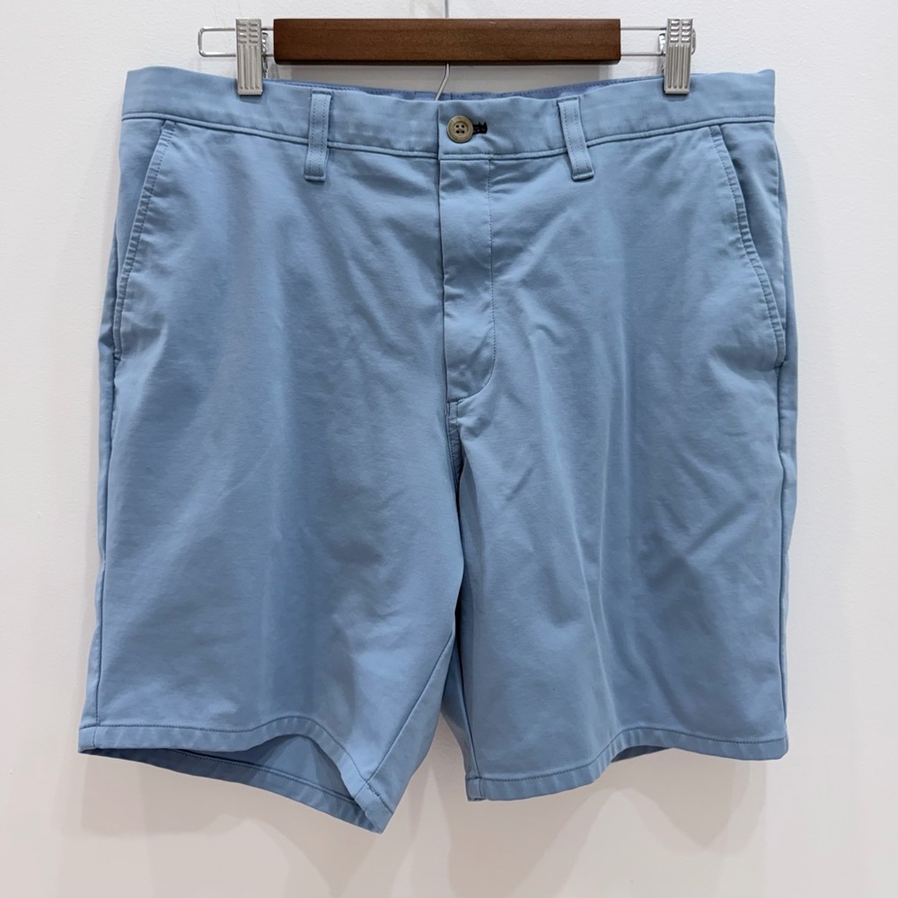johnnie-O Jupiter Flat Front Stretch Shorts -Blue Horizon - Size 34 - Picture 3 of 6